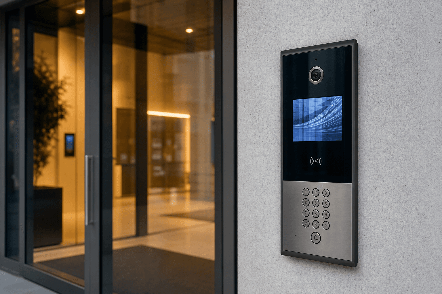 IP interkom kapı paneli sistemi