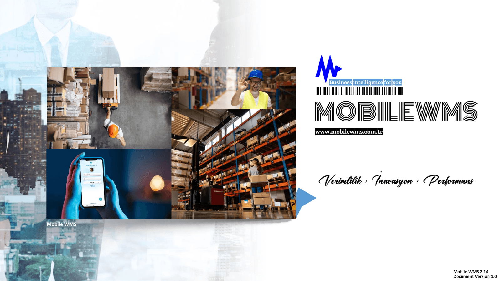 Mobile WMS depo yönetim platformu arayüzü