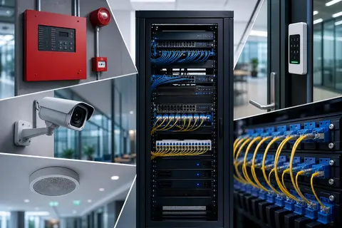 Entegre IT, data, kamera, yangın algılama ve acil anons sistemleri